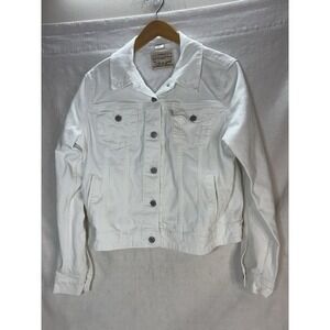 Levi's Denim Jacket Womens Size XL White Classic Style